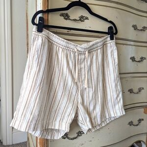 Striped Drawstring Shorts